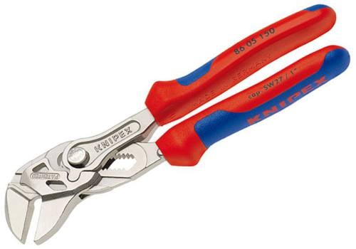 Knipex Plier & Wrench 27 mm Capacity 150 mm Soft Grip 86 05 150