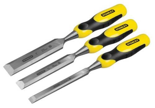 Stanley Tools DYNAGRIP Bevel Edge Chisel with Strike Cap Set of 3STHT5-16359
