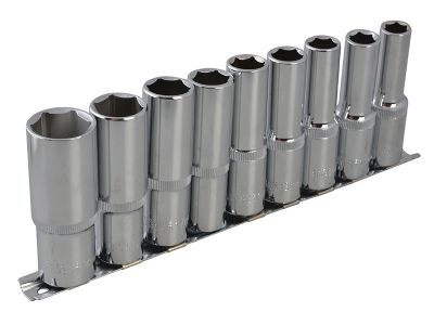 BlueSpot Tools Deep Socket Set of 9 Metric 1/2in Square Drive | Handy ...